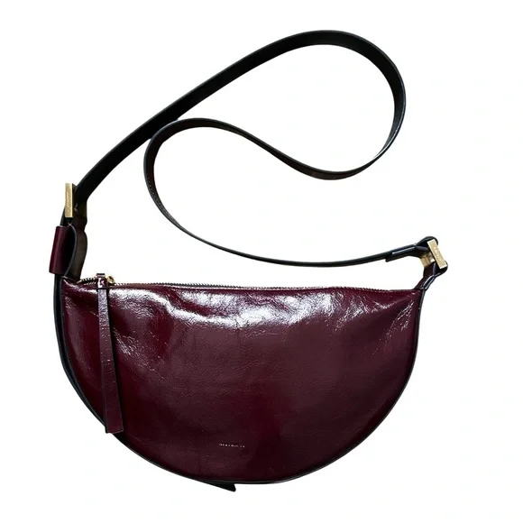 All Saints Burgundy Crossbody Bag - Picture 1 of 8